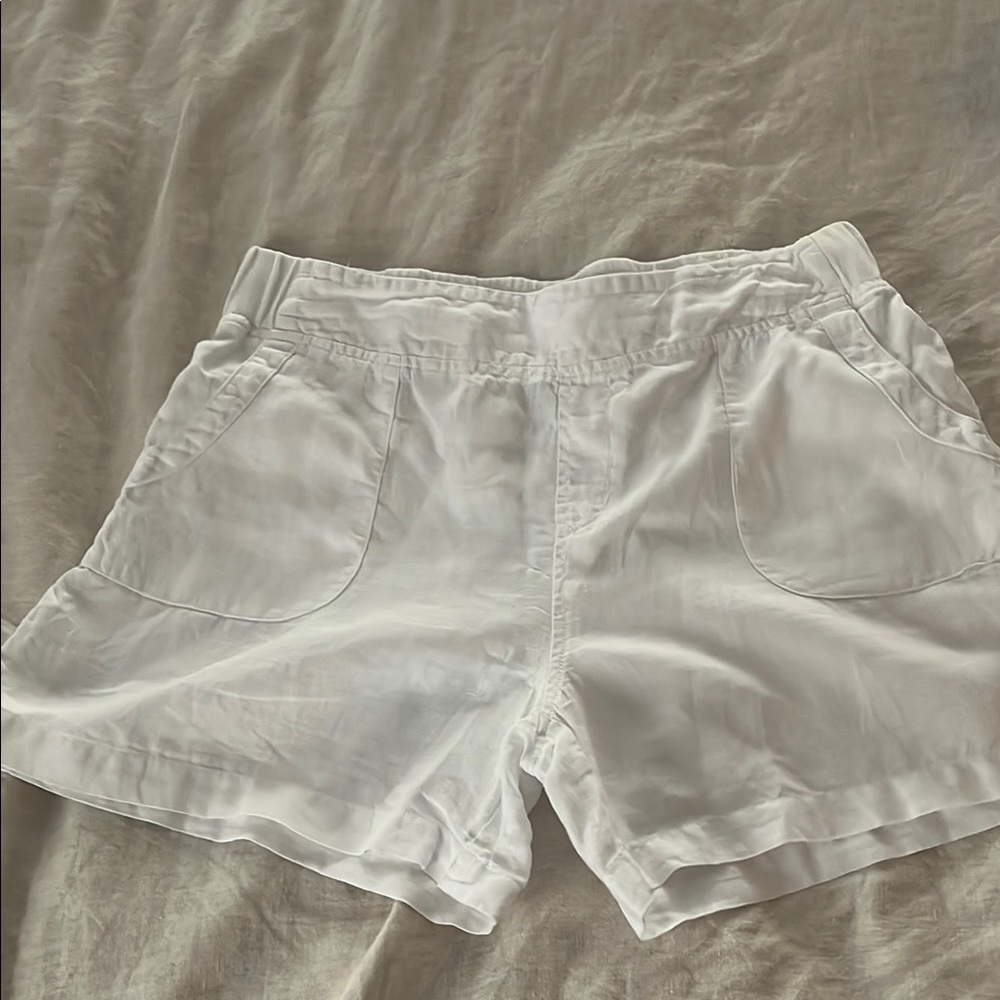 Fresh Produce White High Waist Shorts